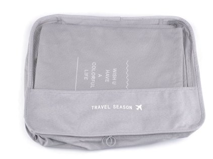 Sada cestovních organizérů do kufru 7 ks (Varianta 2 modrá jeans, Balení 1 sada)