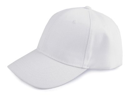 Kšiltovka unisex vhodná k dozdobení (Varianta 1 bílá, Balení 1 ks)