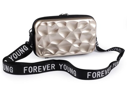 Dámská skořepinová kabelka / pouzdro crossbody s popruhem 18x11 cm (Varianta 3 černá lesk, Balení 1 ks)