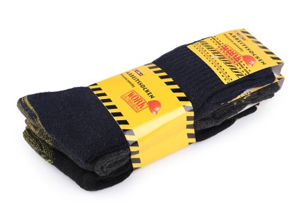 Pánské bavlněné ponožky pracovní hrubé (Varianta 1 (vel. 39-42) mix, Balení 3 pár)