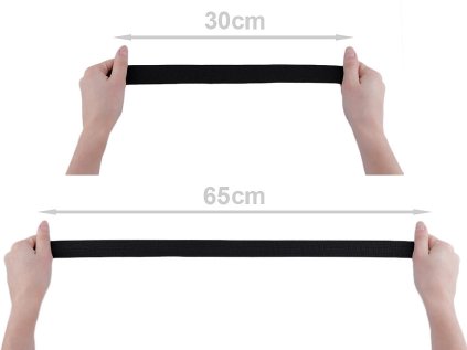 Pruženka tkaná šíře 30 mm (Varianta 1 černá, Balení 25 m)