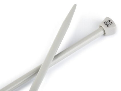 Rovné jehlice č. 5 (Varianta stříbrná, Balení 1 pár)