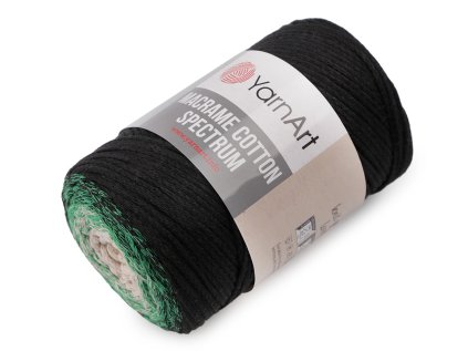 Pletací příze Macrame Cotton Spectrum 250 g (Varianta 6 (1306) šedá pudrová, Balení 1 ks)