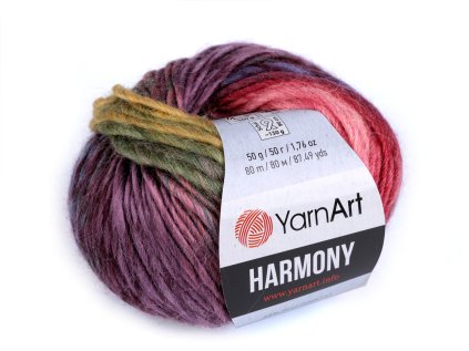 Pletací příze Harmony 50 g (Varianta 1 (A-1) červená tmavá, Balení 1 ks)