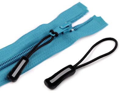 Poutko / taháček na jezdce s reflexním prvkem (Varianta černá, Balení 10 ks)