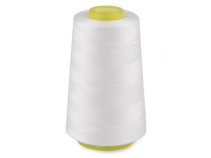 Polyesterové nitě pro overlocky i klasické šití návin 3000 yards PES 40S/2 (Varianta 1 bílá, Balení 1 ks)