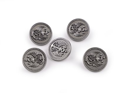 Kovový knoflík velikost 28"; 32"; 36" (Varianta 1 (28") nikl antik, Balení 5 ks)