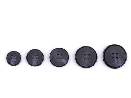 Knoflík s jemnou patinou velikost 24", 28", 32", 36", 40" (Varianta 4 (36") modrá tmavá, Balení 20 ks)