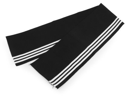 Elastický bavlněný náplet / oděvní manžeta 14x80 cm (Varianta černá, Balení 1 ks)