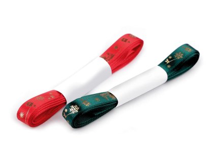 Vánoční saténová stuha šíře 10 mm (Varianta 2 zelená tmavá, Balení 3 m)