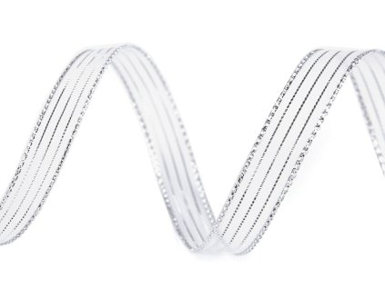 Stuha s lurexem šíře 10 mm (Varianta 4 zlatá sv., Balení 45 m)