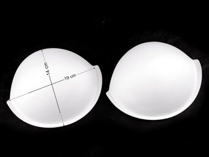 Košíčky do plavek / korzetů s push-up efektem velikost S, M (Varianta 1 (S) bílá, Balení 1 pár)