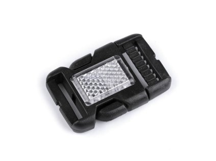 Spona trojzubec s odrazkou šíře 25 mm (Varianta černá, Balení 2 pár)