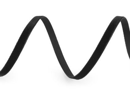 Sametová stuha šíře 5 mm (Varianta černá, Balení 5 m)