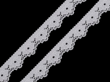 Elastická krajka šíře 15 mm (Varianta 1 Off White, Balení 1 m)