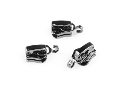 Jezdec ke kostěným zipům No 3 s háčkem na přívěsek (Varianta 2 nikl černý, Balení 3 ks)