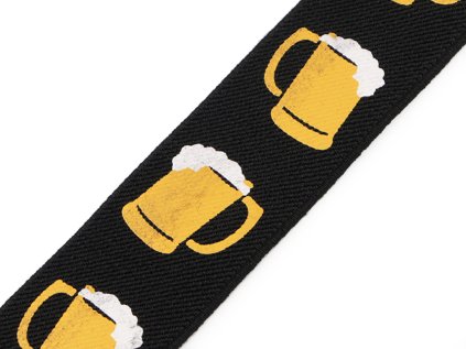 Šlová pruženka pivo šíře 35 mm (Varianta černá, Balení 1 m)