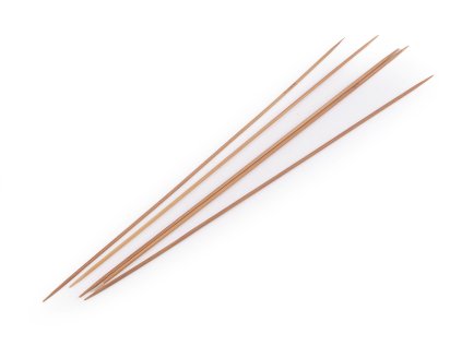 Bambusové ponožkové jehlice č. 2; 2,5; 3; 3,5; 4,5 (Varianta 1 (2 mm) bambus tmavý, Balení 1 sada)