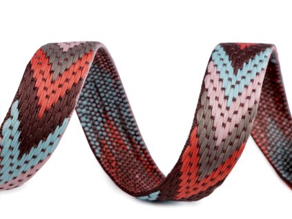 Popruh šíře 22 mm (Varianta 2 lososová šedá, Balení 1 m)