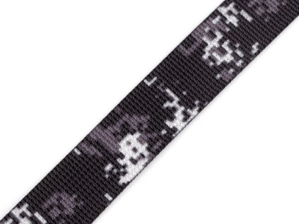 Oboustranný popruh šíře 20 mm (Varianta 1 černá šedá, Balení 1 m)