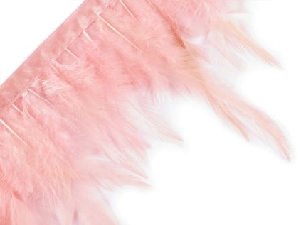 Prýmek - kohoutí peří 7-12 cm (Varianta 1 béžová světlá, Balení 1 m)