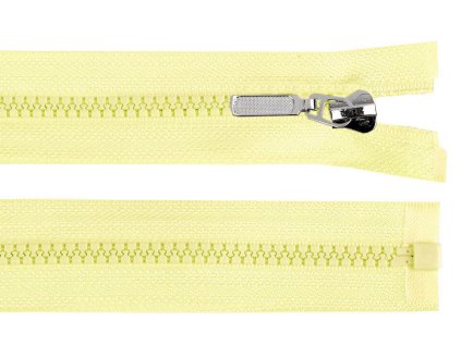 Kostěný zip No 5 délka 30 cm s ozdobným jezdcem (Varianta 101 bílá, Balení 1 ks)