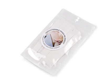 Oboustranná lepící páska pro dekolt šíře 12 mm,18 mm (Varianta 1 (12 mm) transparent, Balení 1 sáček)