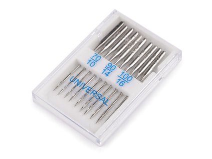 Strojové jehly Universal sdružené 70; 90; 100 Arka (Varianta nikl, Balení 1 krab.)