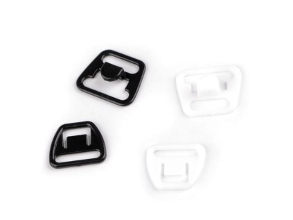 Plastové zapínání na prádlo / kojící podprsenky šíře 12 mm (Varianta 1 bílá, Balení 10 pár)