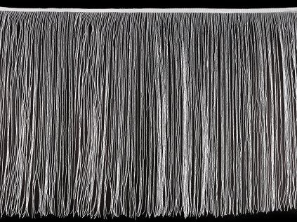 Třásně s lurexem šíře 50 cm (Varianta 1 bílá, Balení 1 m)