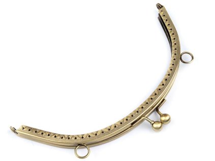 Rámeček na výrobu kabelky našívací 18,5x14 cm (Varianta 1 staromosaz, Balení 1 ks)