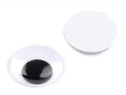 Samolepicí oči Ø18 mm (Varianta bílo-černá, Balení 50 ks)