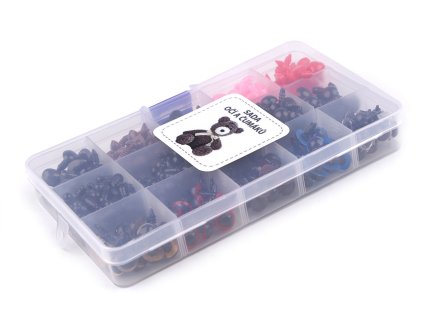 Sada očí a čumáků s pojistkou 376 sad (Varianta mix, Balení 1 sada)