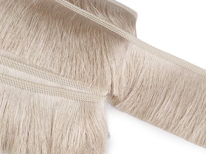 Třásně lesklé husté šíře 90 mm (Varianta 1 bílá, Balení 1 m)