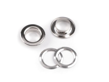 Průchodky s podložkou vnitřní Ø10 mm / vnější Ø16 mm (Varianta 1 nikl, Balení 50 pár)