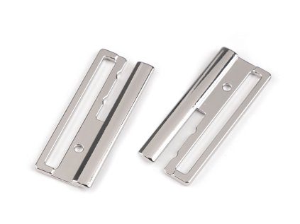 Kovová spona bezpečnostní na kabáty, bundy a kardigany, průvlek 50 mm (Varianta 1 zlatá klasik, Balení 1 pár)