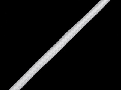Oděvní šňůra PES Ø4 mm (Varianta 1 bílá, Balení 100 m)