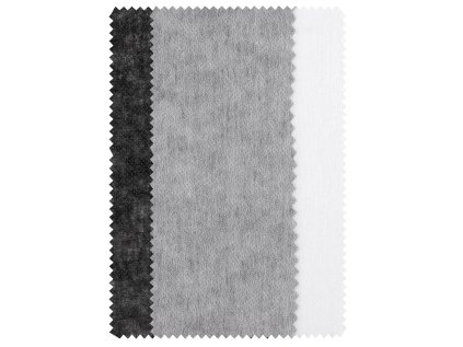 Vlizelín nažehlovací na halenky a hedvábí Kufner 34 g/m² šíře 90 cm (Varianta 2 černá, Balení 1 m)