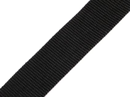 Popruh polypropylenový šíře 38 mm tloušťka 2 mm (Varianta 1 černá, Balení 5 m)