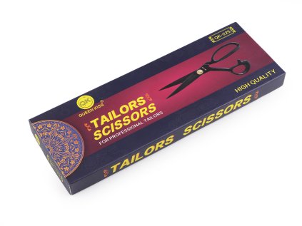 Krejčovské nůžky délka 24 cm s páráčkem (Varianta černá, Balení 1 ks)