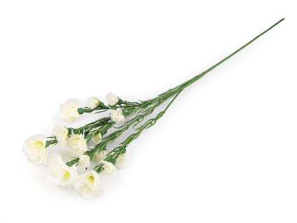 Umělá kytice karafiát mini (Varianta 1 krémová nejsvět., Balení 1 ks)