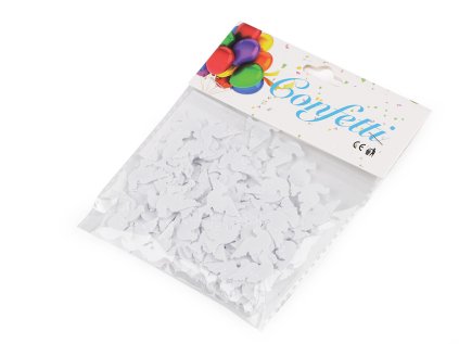 Konfety holubice - na párty, svatbu, oslavu (Varianta 1 bílá, Balení 1 sáček)