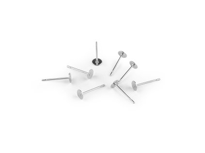 Puzeta vlepovací Ø4; 6; 8 mm z nerezové oceli (Varianta 1 (4 mm) platina, Balení 8 ks)