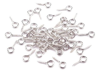 Šroubovací očko 10 mm (Varianta 1 stříbrná, Balení 50 ks)