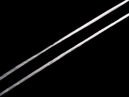 Pruženka / gumička plochá šíře 1 mm (Varianta 1 bílá, Balení 1 ks)