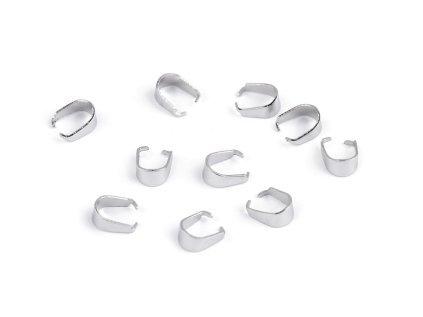 Šlupna z nerezové oceli k výrobě šperků (Varianta 1 (3x7 mm) platina, Balení 10 ks)