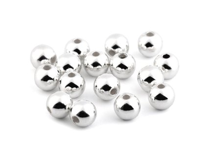 Plastové voskové korálky / perly Glance Metalic Ø8 mm (Varianta 2 zlatá, Balení 20 g)