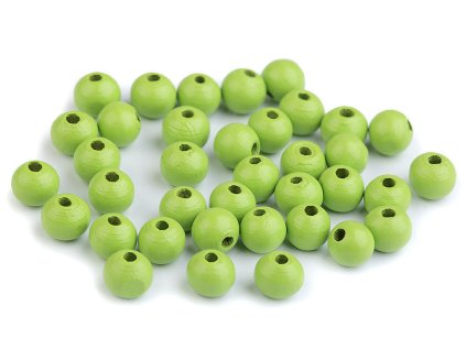 Dřevěné korálky Ø8 mm (Varianta 16 červená, Balení 20 g)