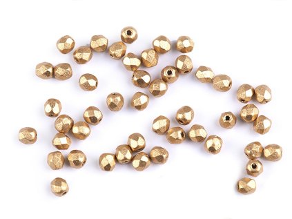 Skleněné korálky broušené ohňovky 3 mm (Varianta 2 00030/28701 transparent AB, Balení 5 g)