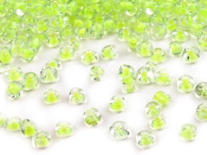 Rokajl 6/0 - 4 mm s průtahem, zářivé barvy (Varianta 181 bílá, Balení 50 g)